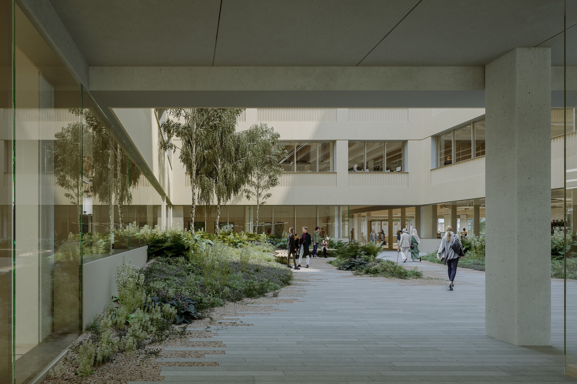 Internal courtyard view